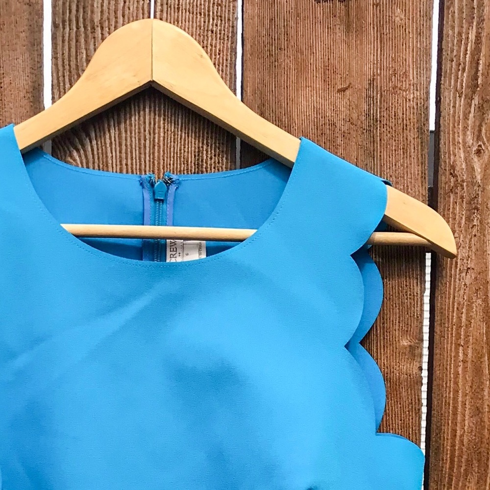 Scalloped Shift Dress